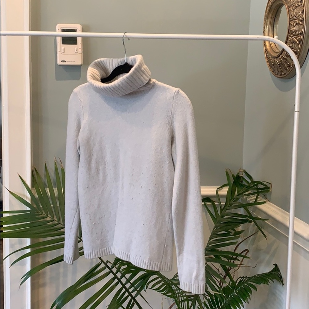 Light blue turtleneck sweater